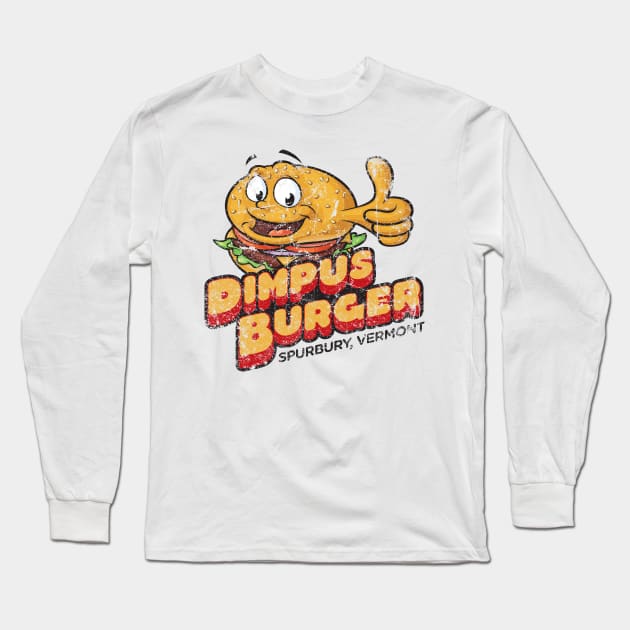 Dimpus Burger Long Sleeve T-Shirt by MindsparkCreative